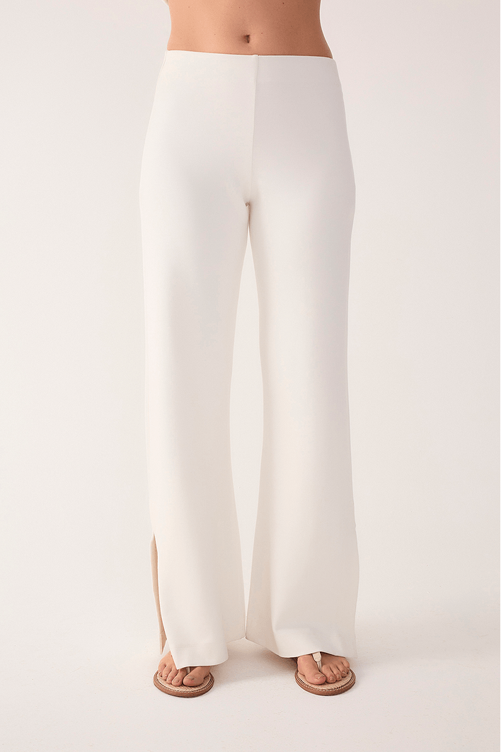 Conjunto Blusa E Calça Bordado Folha