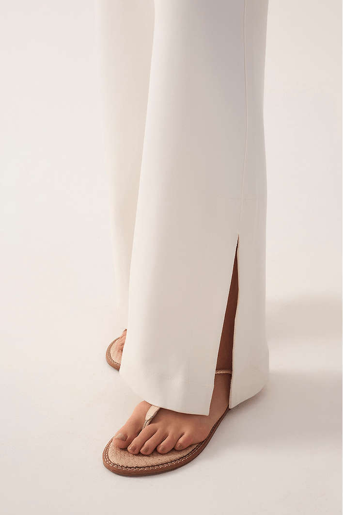 Conjunto Blusa E Calça Bordado Folha