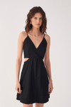 Vestido Curto Linho Bordado Miçanga