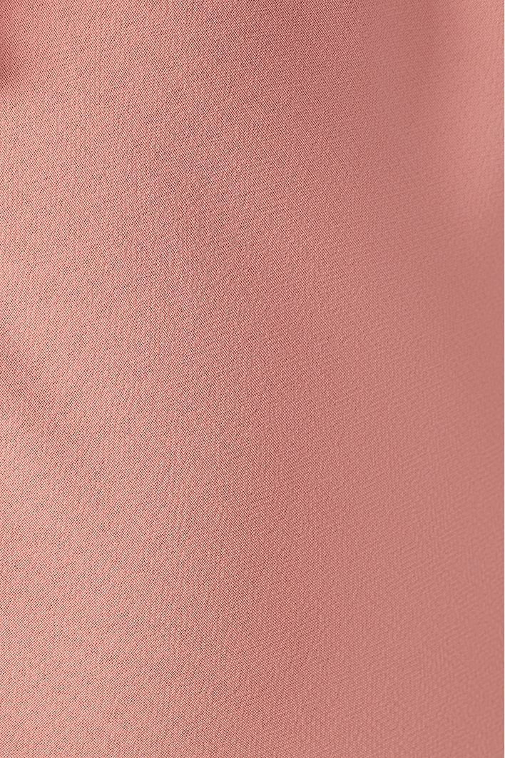 Vestido Cropped Crepe Babado Decote