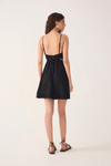 Vestido Curto Linho Bordado Miçanga