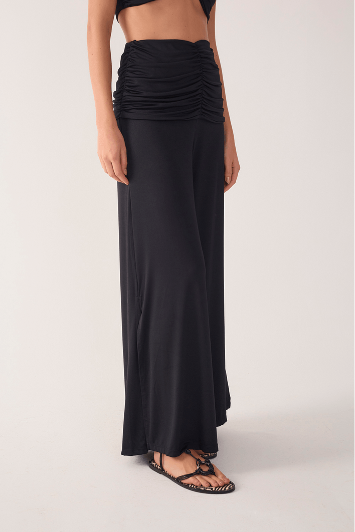 Calça Jersey Franzida