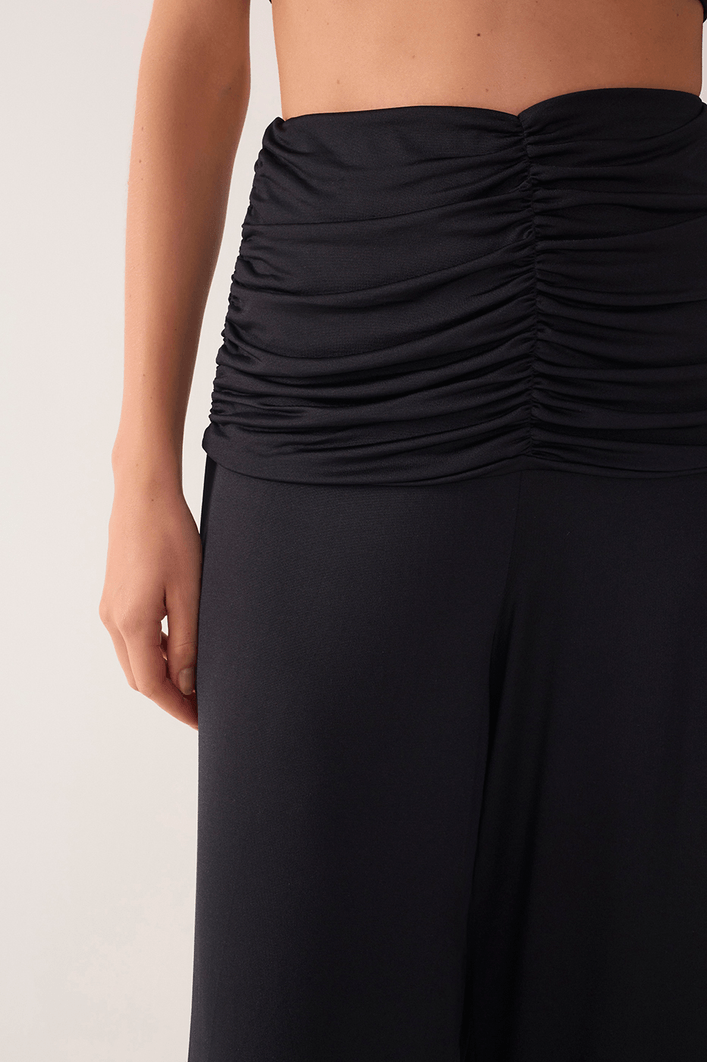 Calça Jersey Franzida