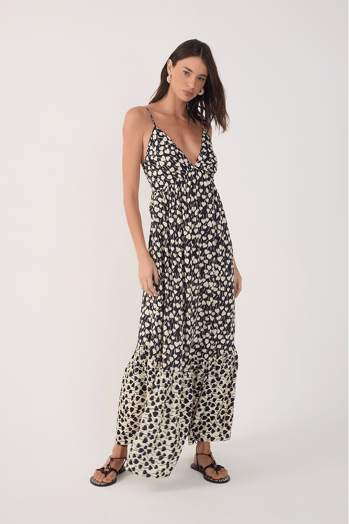 Vestido Longo Estampa Amor Pefeito