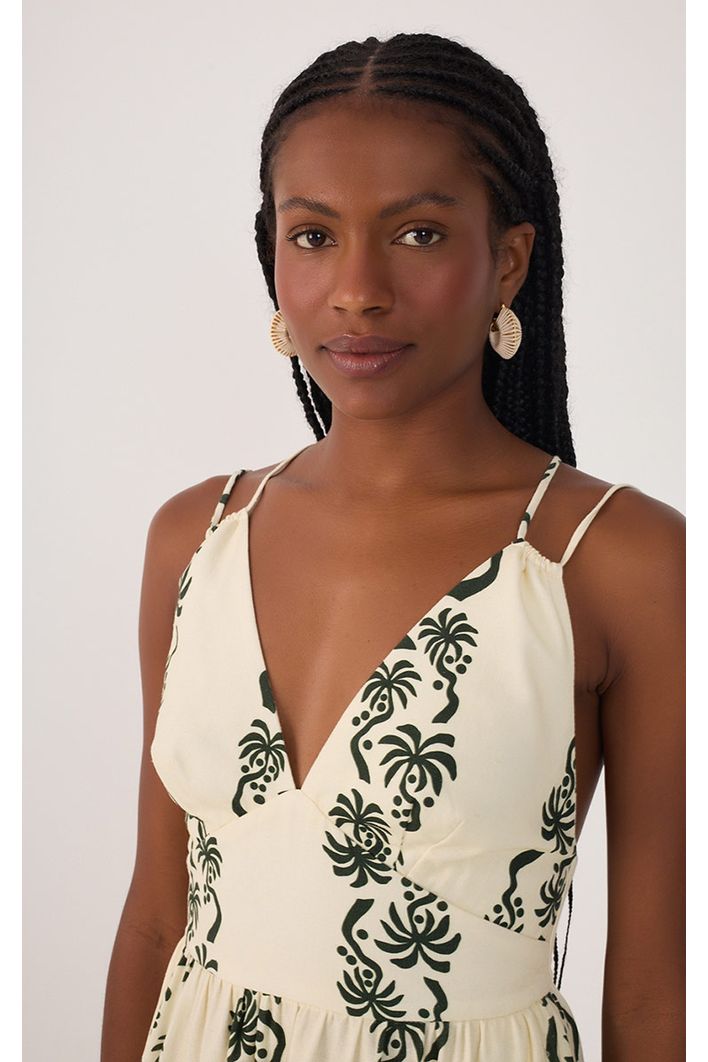 Vestido Cropped Estampa Aventureiro
