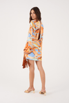 Vestido Pareô Franja Estampa Sunset