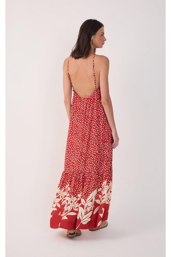 Vestido Longo Estampa Encanto Floral
