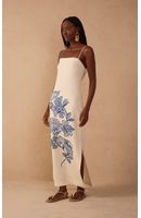 Vestido Cropped Estampa Flor do Oceano