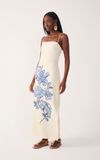 Vestido Cropped Estampa Flor do Oceano
