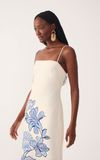 Vestido Cropped Estampa Flor do Oceano