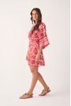 Vestido Curto Estampa Flora
