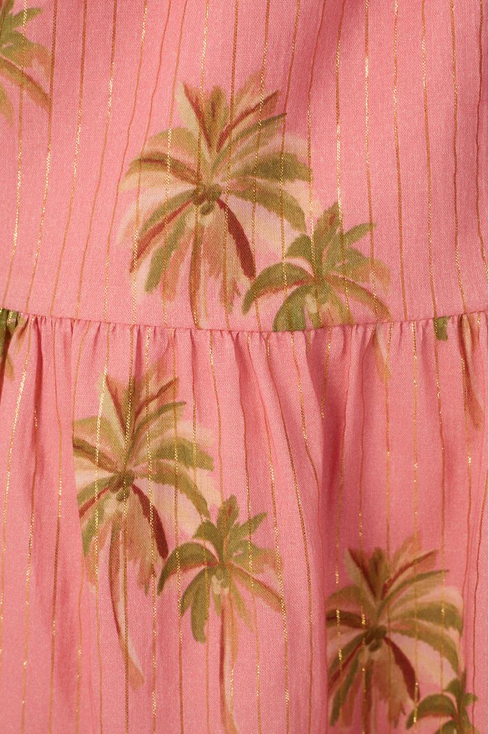 Vestido Lurex Estampa Oásis Mix