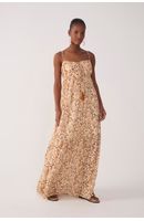 Vestido Cropped Lurex Estampa Suspiro