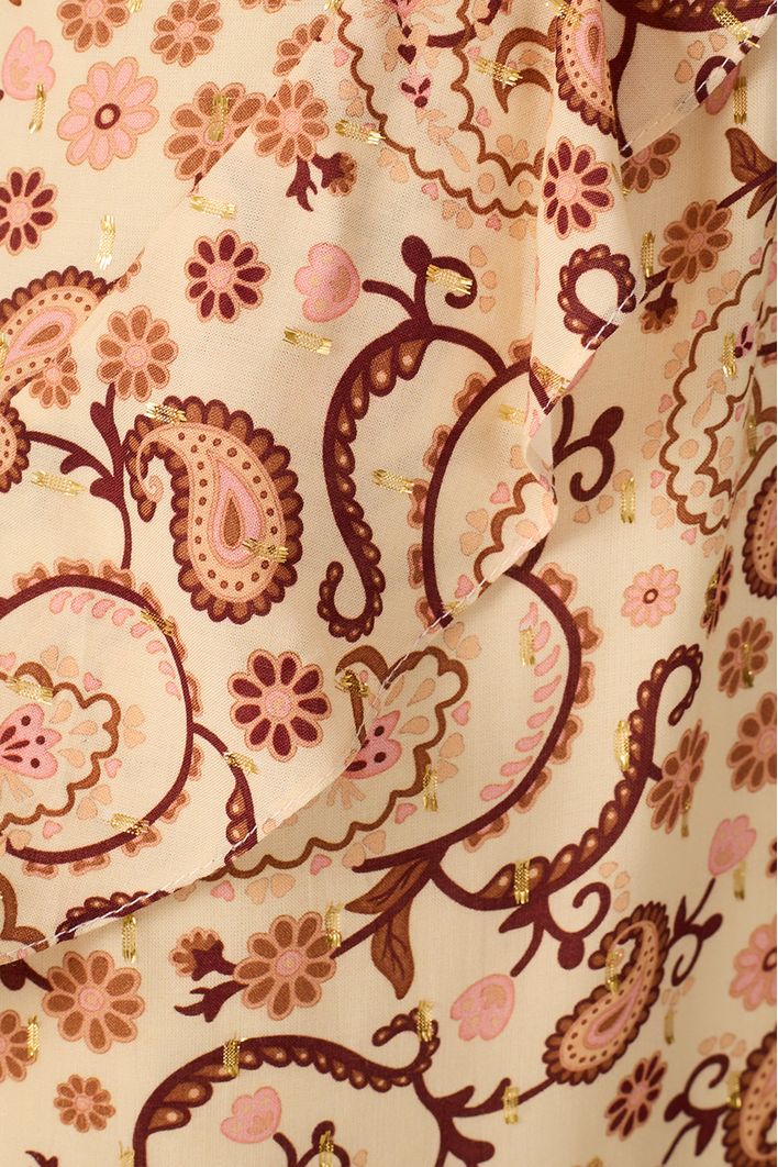 Vestido Lurex Estampa Suspiro