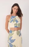 Blusa Linho Estampa Begonia