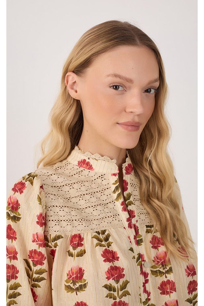 Bata Lurex Estampa Camélia
