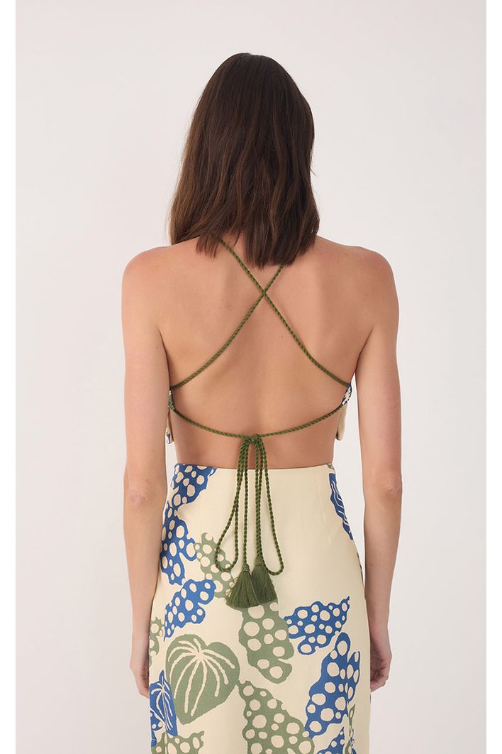 Blusa Linho Estampa Begonia