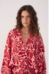Camisa Bata Estampa Flora
