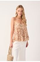 Blusa Lurex Estampa Suspiro