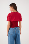 T-shirt Lastex Cintura