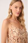 Blusa Lurex Estampa Suspiro