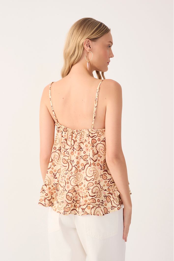 Blusa Lurex Estampa Suspiro