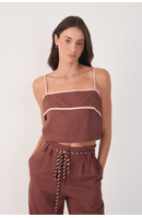 Blusa Cropped Viés