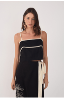 Blusa Cropped Viés