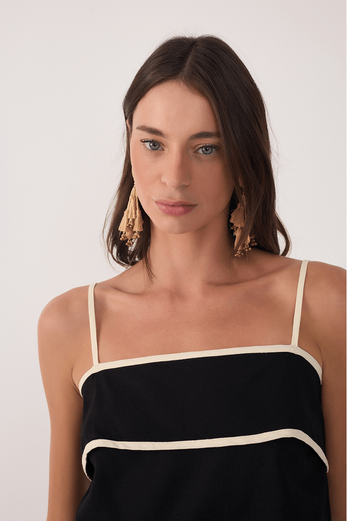 Blusa Cropped Viés