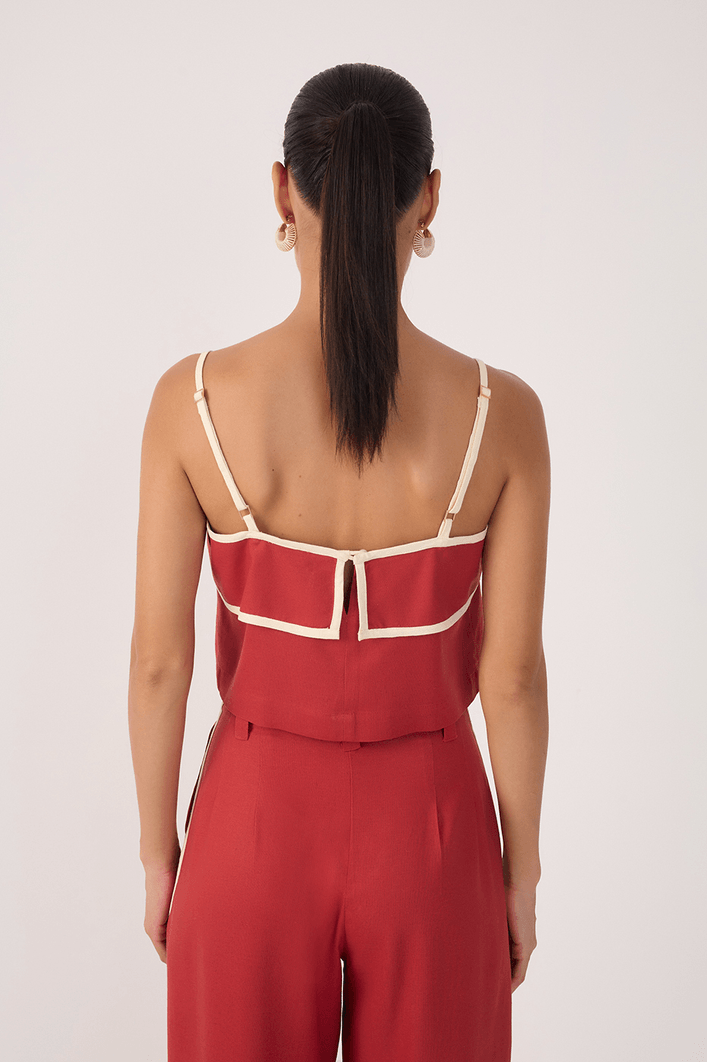 Blusa Cropped Viés