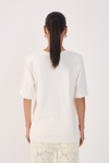 Blusa Básica Bolso Bordado