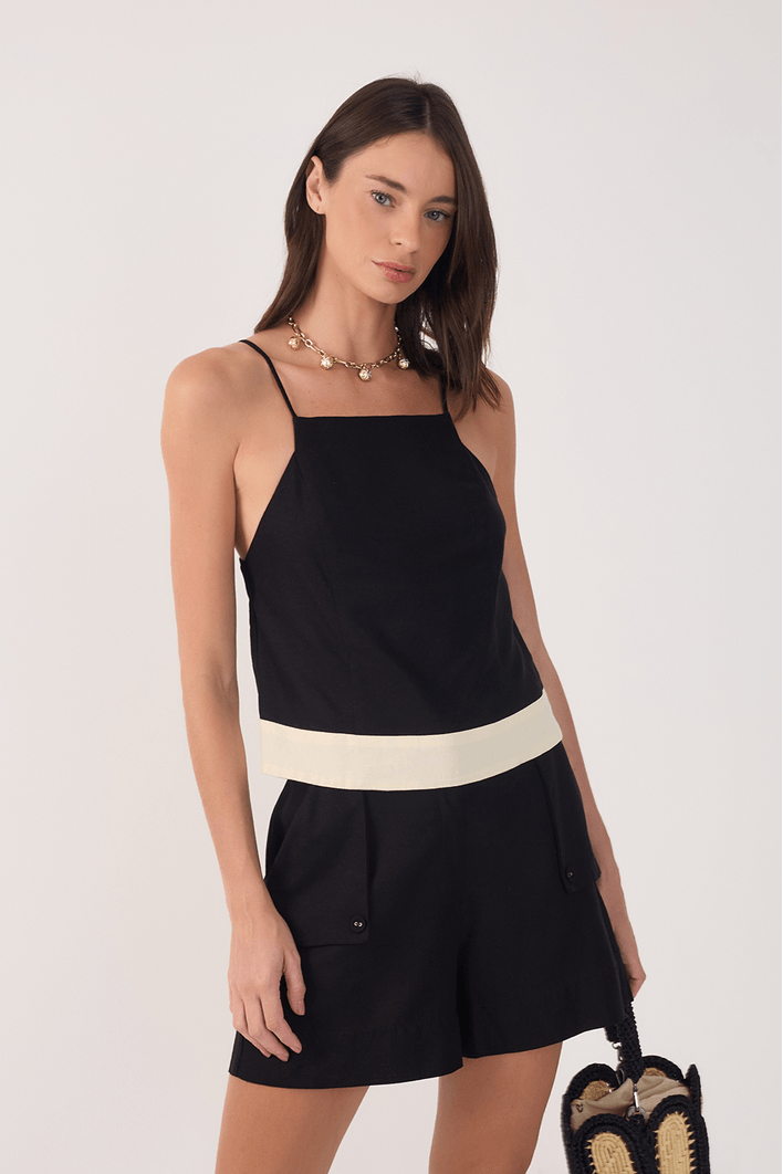 Blusa Linho P&b