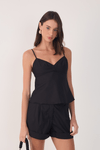Blusa Algodão Recorte Busto
