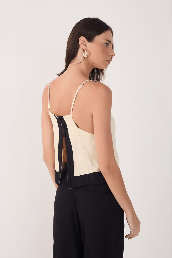 Blusa Linho P&b