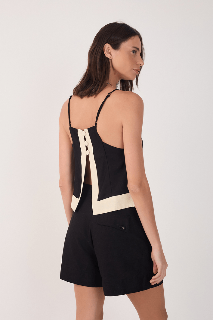 Blusa Linho P&b
