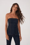 Corselet Jeans Alfaiataria Confort