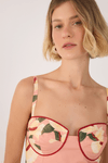 Blusa Tricoline Estampa Antúrio