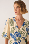 Vestido Cropped Estampa Begonia