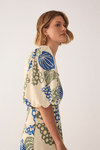 Vestido Cropped Estampa Begonia