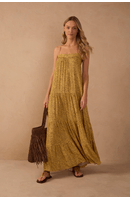 Vestido Cropped Estampa Gotas
