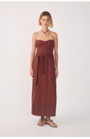 Vestido Midi Sem Alça