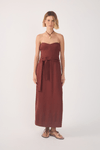 Vestido Midi Sem Alça
