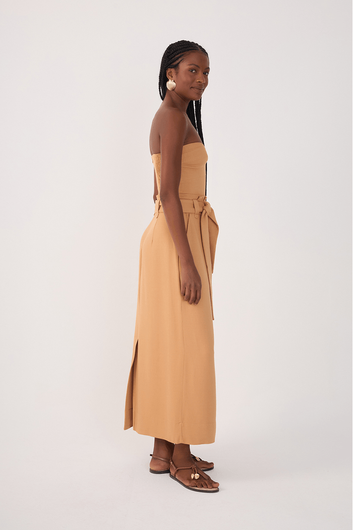 Vestido Midi Sem Alça