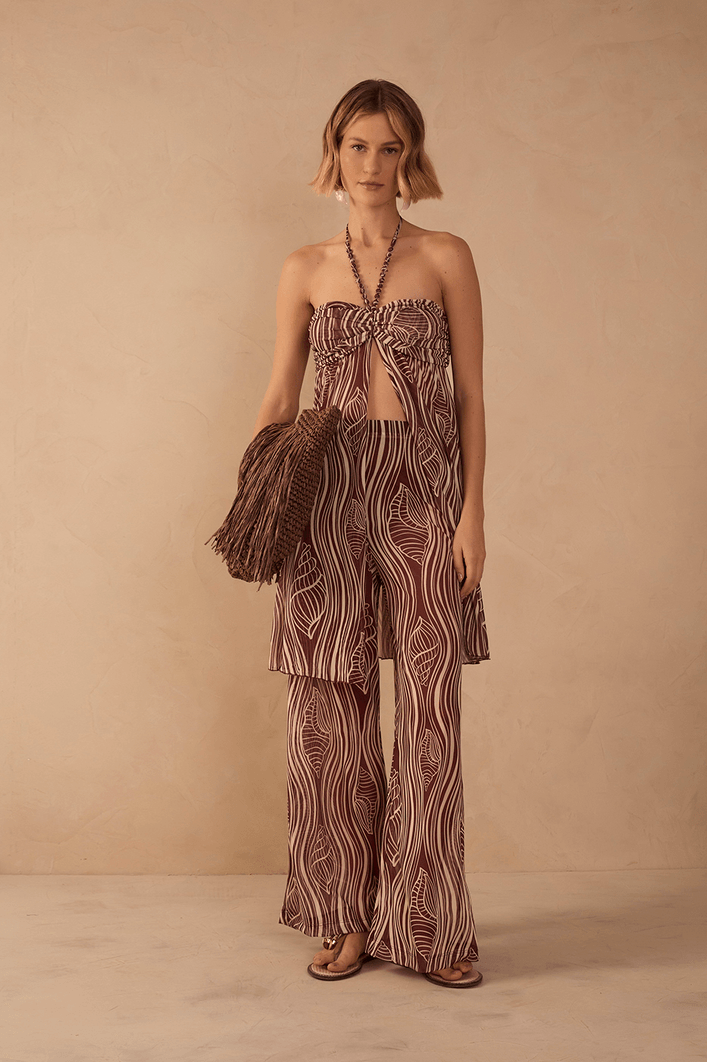 Calça Tule Estampa Som do Mar