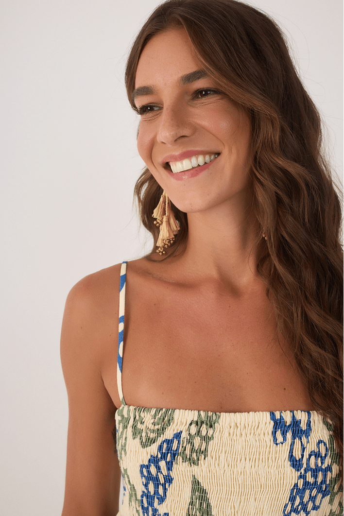 Blusa Estampa Begônia