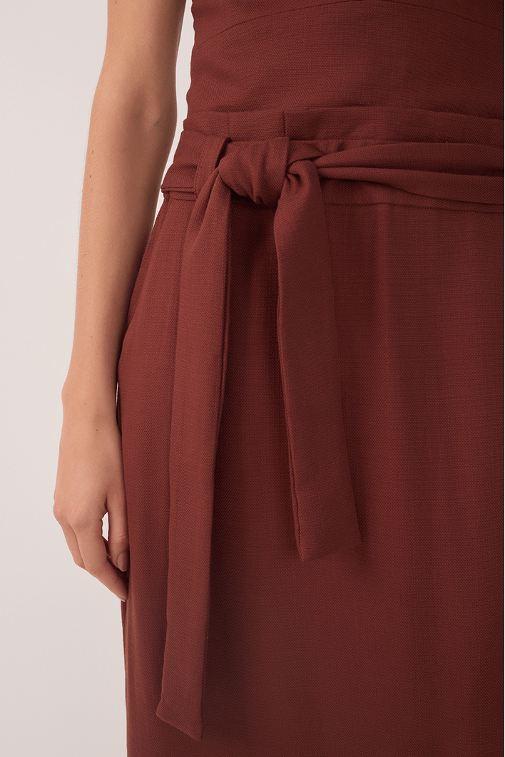 Vestido Midi Sem Alça