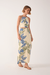 Saia Cropped Linho Estampa Begonia