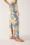 Saia Cropped Linho Estampa Begonia