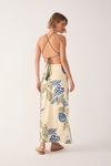 Saia Cropped Linho Estampa Begonia