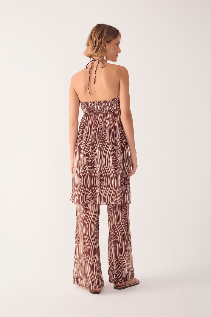 Calça Tule Estampa Som do Mar